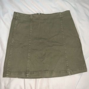 Olive Green Mini Skirt